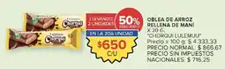 Carrefour Market Oblea de arroz rellena de mani oferta
