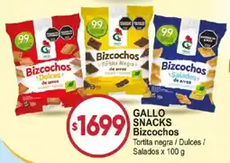 Supermercados Mariano Max Gallo snacks bizcochos oferta