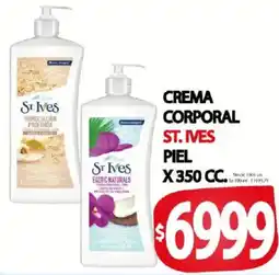 Supermercados Mariano Max St. Ives crema corporal piel oferta