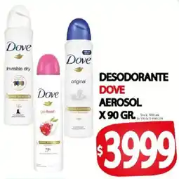 Supermercados Mariano Max Dove desodorante aerosol oferta