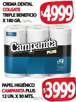 Supermercados Mariano Max Colgate crema dental triple beneficio oferta