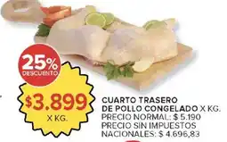 Carrefour Cuarto trasero de pollo congelado oferta