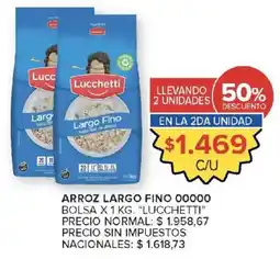 Carrefour Lucchetti arroz largo fino 00000 oferta