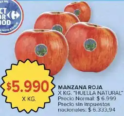 Carrefour Manzana roja oferta