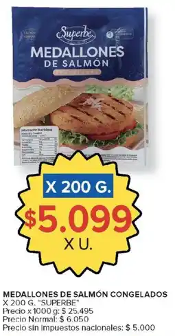 Carrefour Superbe medallones de salmón congelados oferta
