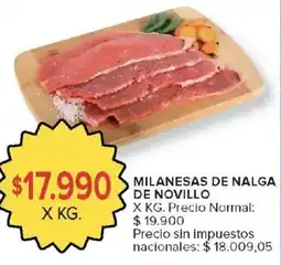 Carrefour Milanesas de nalga de novillo oferta