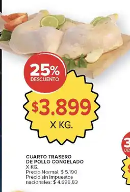 Carrefour Cuarto trasero de pollo congelado oferta