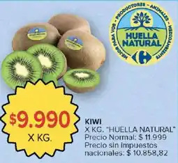 Carrefour Huellanatural kiwi oferta