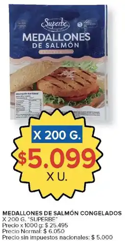 Carrefour Superbe medallones de salmón congelados oferta