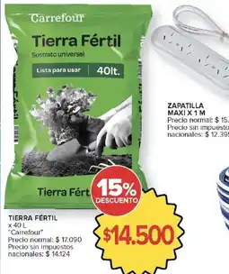 Carrefour Carrefour tierra fértil oferta