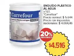 Carrefour Carrefour enduido plastico al agua oferta