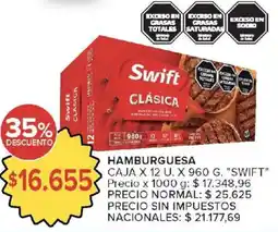 Carrefour Swift hamburguesa clásica oferta