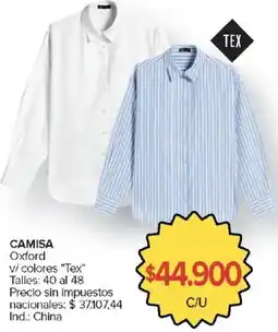 Carrefour Tex camisa oxford oferta