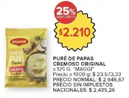 Carrefour Maggi puré de papas cremoso original oferta