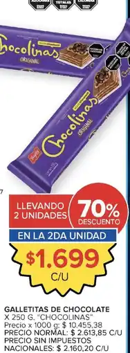 Carrefour Chocolinas galletitas de chocolate oferta