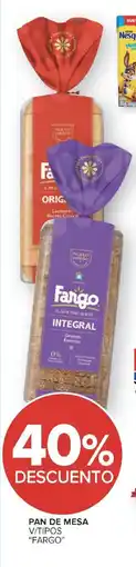 Carrefour Fargo pan de mesa oferta
