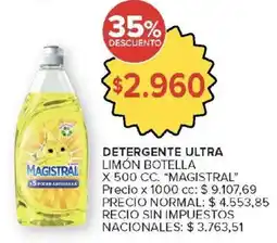 Carrefour Magistral detergente ultra limón botella oferta