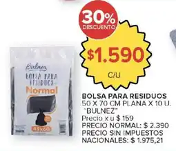 Carrefour Bulnez bolsa para residuos normal oferta
