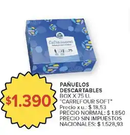 Carrefour Carrefour soft pañuelos descartables oferta