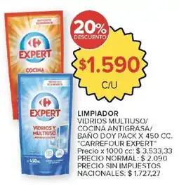 Carrefour Expert limpiador vidrios y multiuso oferta