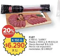 Carrefour Lario fuet oferta