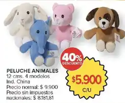 Carrefour Peluche animales oferta
