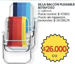Carrefour Botafogo silla balcón plegable oferta