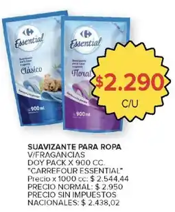 Carrefour Carrefour essential suavizante para ropa oferta