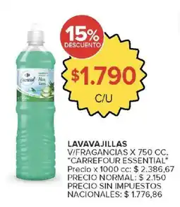 Carrefour Carrefour essential lavavajillas oferta