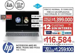 Carrefour Hp notebook amd r5 oferta