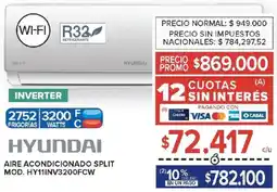 Carrefour Hyundai aire acondicionado split oferta