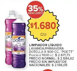 Carrefour Poett limpiador líquido lavanda/primavera oferta