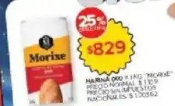 Carrefour Morixe harina 000 oferta
