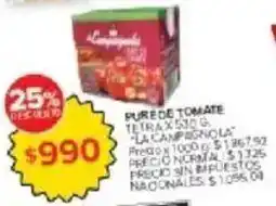 Carrefour La campagnola pure de tomate oferta