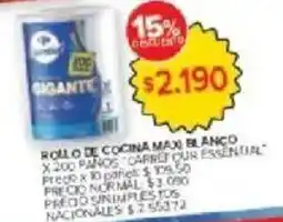 Carrefour Carrefour essential rollo de cocina maxi blanco oferta