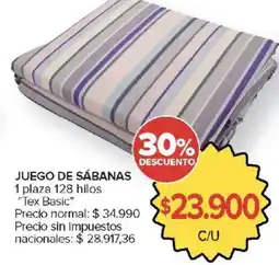 Carrefour Juego de sábanas oferta
