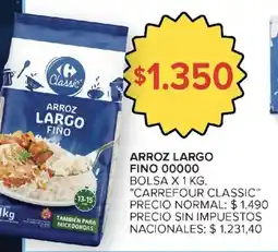 Carrefour Carrefour classic arroz largo fino oferta