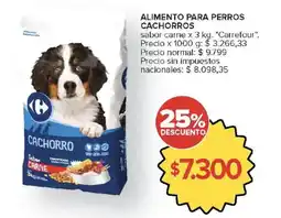 Carrefour Carrefour alimento para perros cachorros oferta