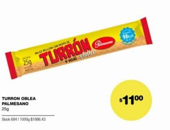 Atomo Conviene Palmesano Turron Oblea 25g oferta