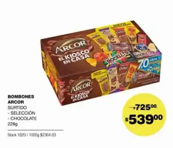 Atomo Conviene Arcor Bombones Surtido 228g oferta