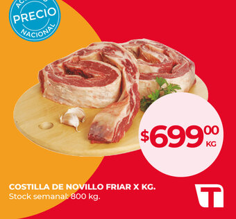Supermercados Tadicor Costilla De Novillo Friar x kg oferta