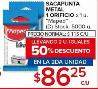 Carrefour Sacapunta Metal 1 Orificio x 1u oferta