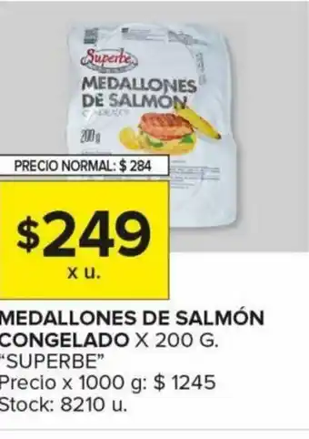 Carrefour Medallones de Salmón Congelado x 200 g. "Superbé" oferta
