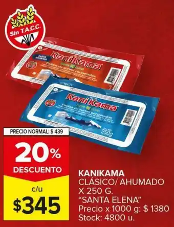 Carrefour Kanikama Clásico/Ahumado x 250 g. "Santa Elena" oferta