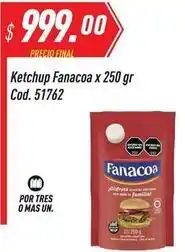 Supermercados Comodin Fanacoa - ketchup x 250 gr cod. 51762 oferta
