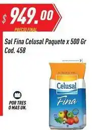 Supermercados Comodin Celusal - sal fina paquete x 500 gr cod. 458 oferta