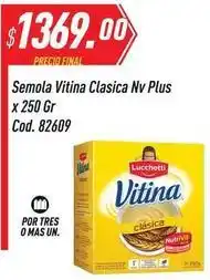 Supermercados Comodin Vitina - semola clasica nv plus x 250 gr cod. 82609 oferta