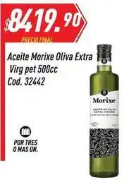 Supermercados Comodin Morixe - aceite de oliva extra virg pet 500cc cod. 32442 oferta