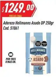 Supermercados Comodin Hellmann's - aderezo asado dp 250gr cod. 51061 oferta