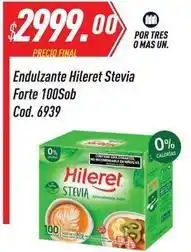 Supermercados Comodin Hileret - endulzante stevia forte 100sob cod. 6939 oferta